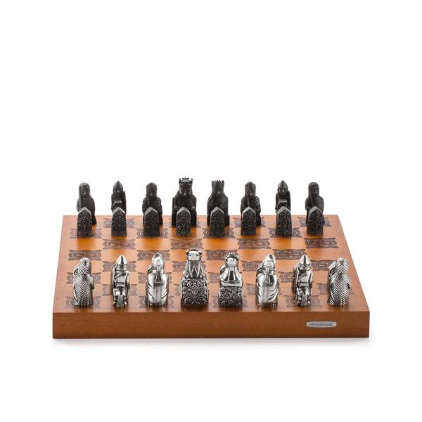 BM LEWIS チェスセット(Chess pieces H3.5cm - 6.5cm, Chessboard H3cm